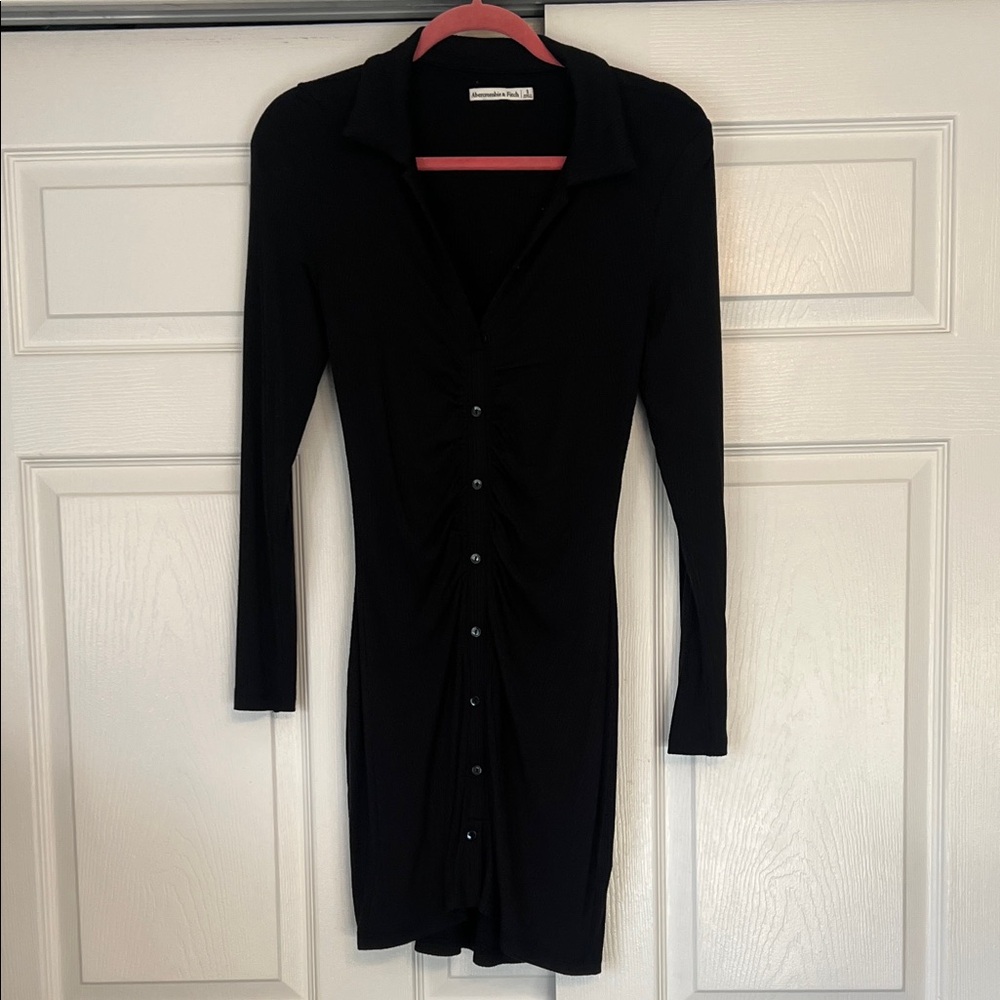 Abercrombie & Fitch Black Long Sleeve Dress